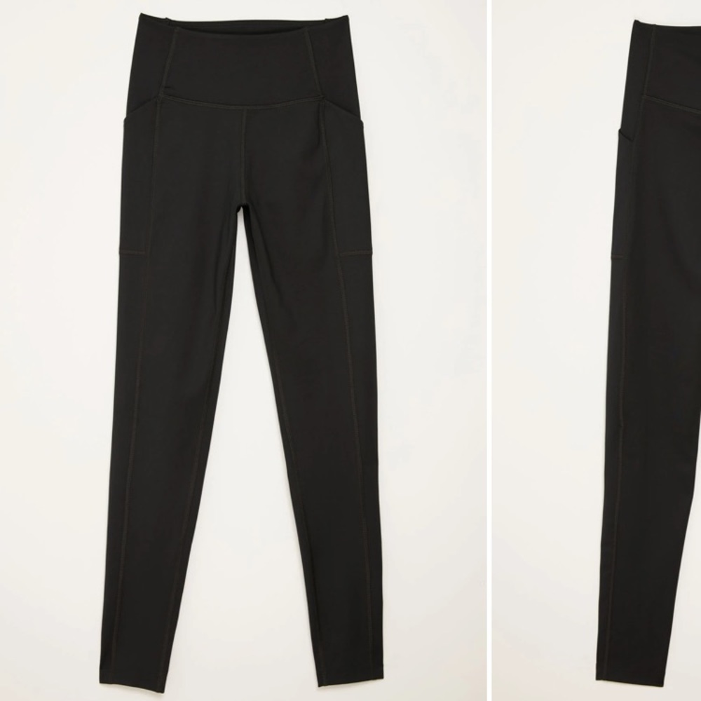 girlfriend Black High-Rise Pocket Leggings